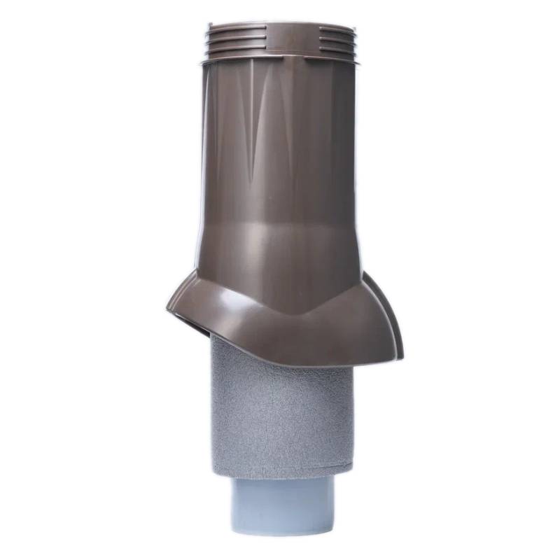 Выход вентиляционный канализации Gervent изолированный 110/160мм темно-коричневый Выход вентиляционный канализации Gervent изолированный 110/160мм темно-коричневый