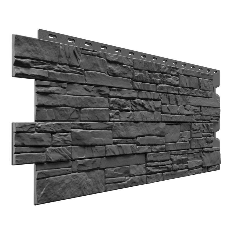 Фасадная панель Docke Standard Алтай, Графит Фасадная панель Docke Standard Алтай, Графит