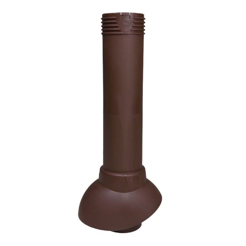 Выход канализации вентиляционный Vilpe Easy 110/500 шоколадный
