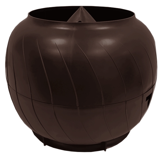 Дефлектор статический (колпак) Gervent 160 мм коричневый