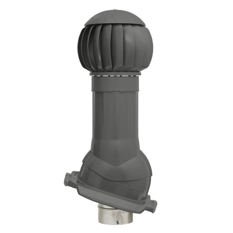 Комплект вентиляции Gervent для кровли Профнастил-21 125/160 серебристый