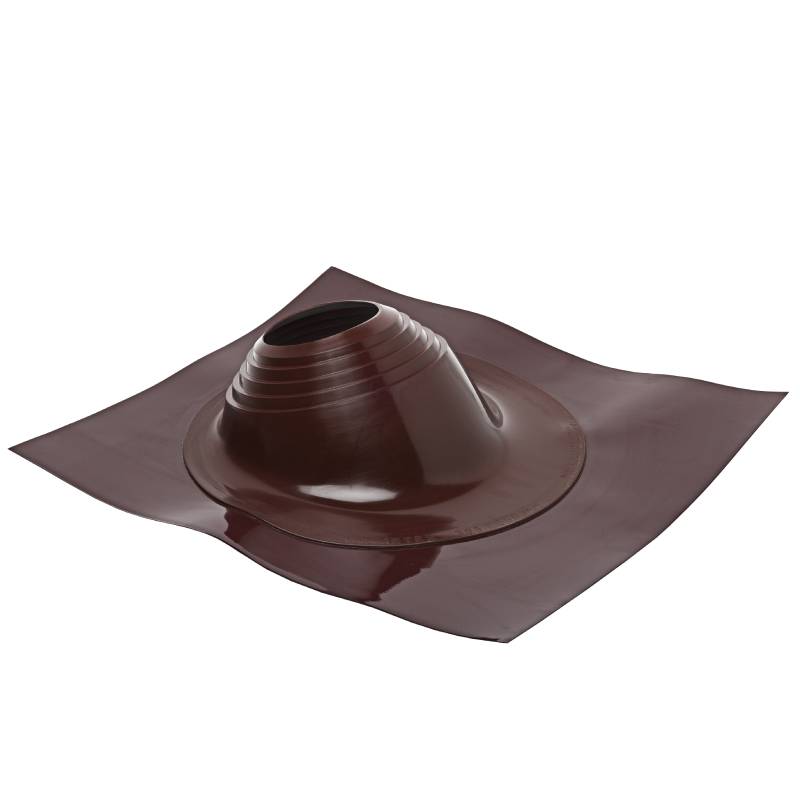 Проходной элемент MF угловой №2 (180-280мм) +240 силиконовый (металлический окрашенный фланец) коричневый