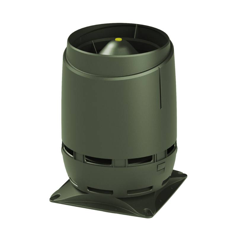 Выход вентиляционный Vilpe Flow 160S с основанием 300x300 зеленый