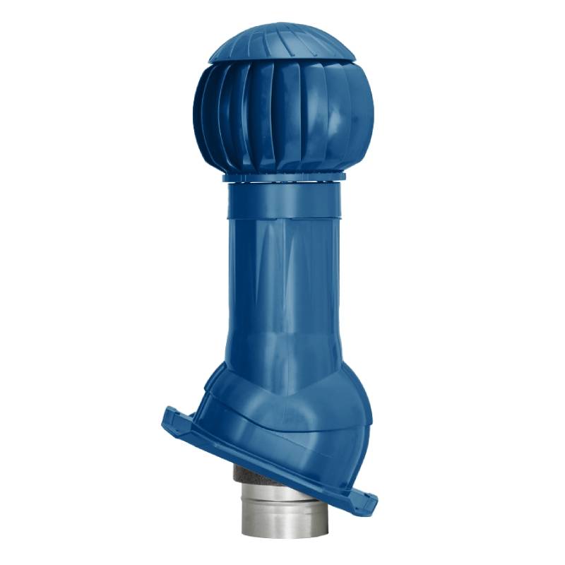 Комплект вентиляции Gervent для кровли Профнастил-20 125/160 синий Комплект вентиляции Gervent для кровли Профнастил-20 125/160 синий