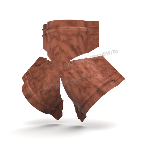 Y-образный тройник для круглого конька R110 (КЛМА-02-Anticato-0.5) Y-образный тройник для круглого конька R110 (КЛМА-02-Anticato-0.5)