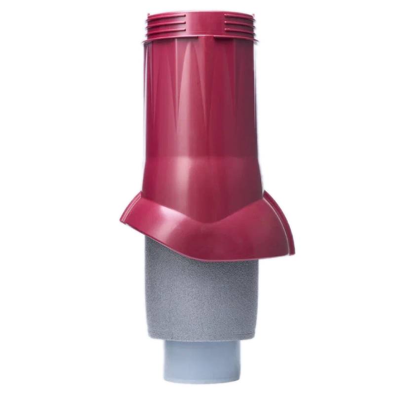Выход вентиляционный канализации Gervent изолированный 110/160мм бордовый Выход вентиляционный канализации Gervent изолированный 110/160мм бордовый