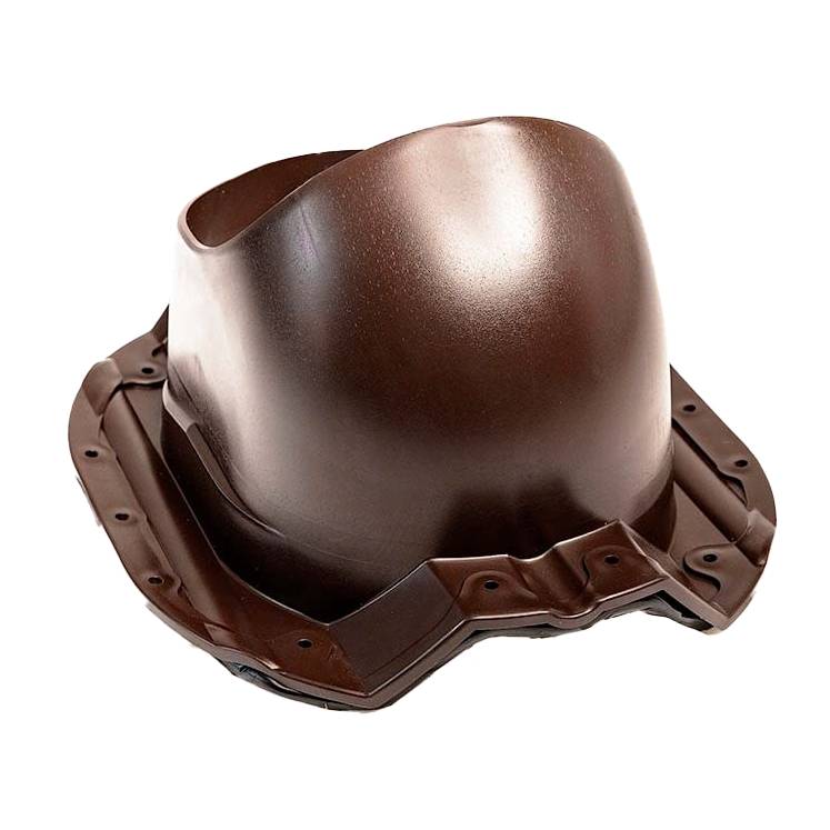 Элемент проходной Gervent для кровли Профнастил-35 коричневый Элемент проходной Gervent для кровли Профнастил-35 коричневый