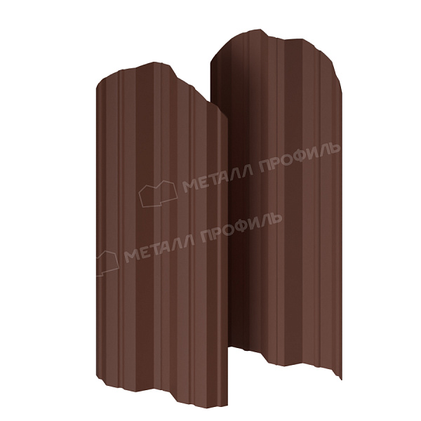 Штакетник металлический МП М-111-О (ПЭ-01-8017\Color-0.4)