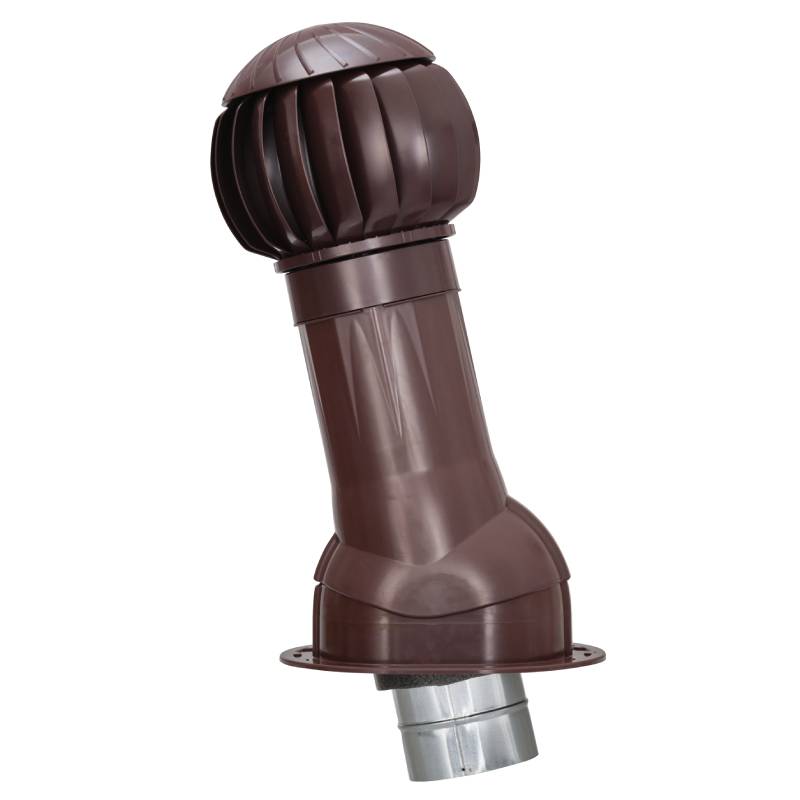 Комплект вентиляции Gervent для фальцевой кровли и гибкой черепицы изолированный 125/160мм коричневый Комплект вентиляции Gervent для фальцевой кровли и гибкой черепицы изолированный 125/160мм коричневый