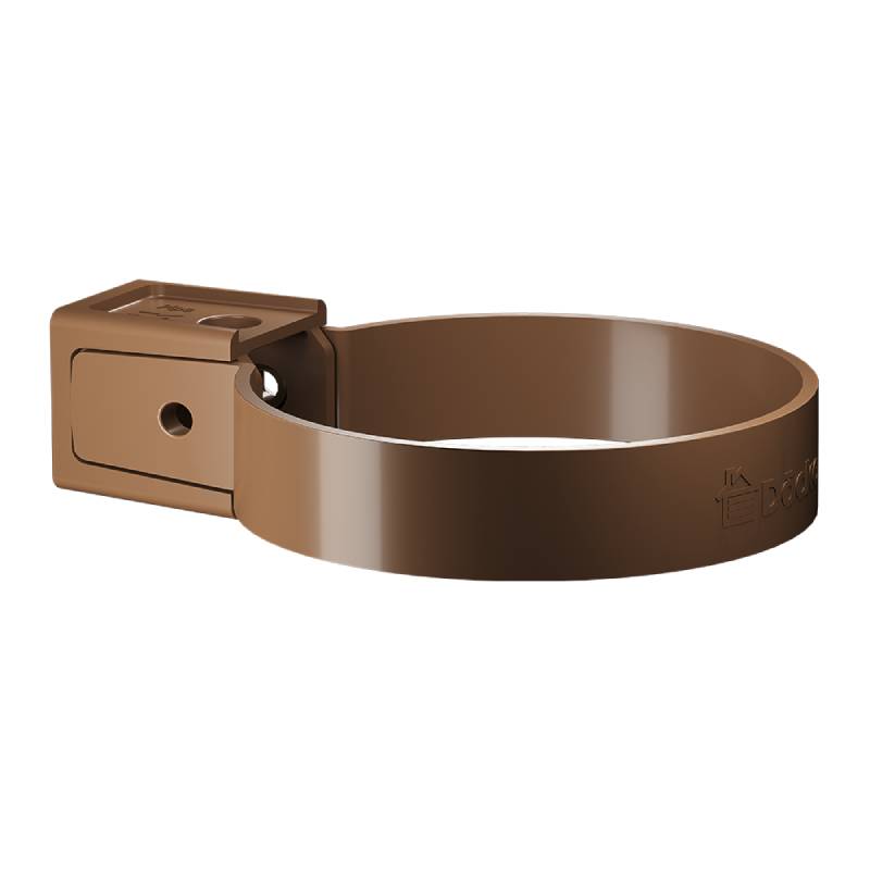 Хомут универсальный для водосточной трубы Docke PREMIUM, каштан Хомут универсальный для водосточной трубы Docke PREMIUM, каштан