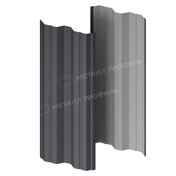 Штакетник металлический МП М-111-Т (VALORI-20-Grey-0.5)