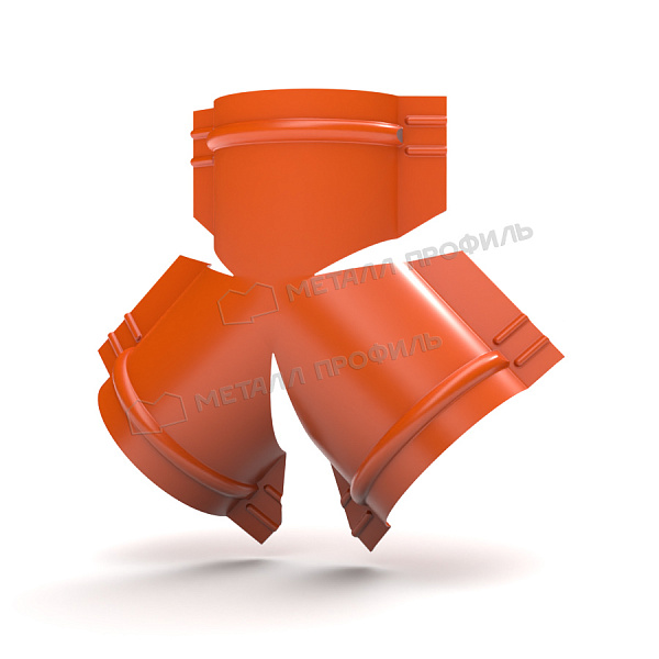 Y-образный тройник для круглого конька R110 NormanMP (ПЭ-01-2004-0.5) Y-образный тройник для круглого конька R110 NormanMP (ПЭ-01-2004-0.5)