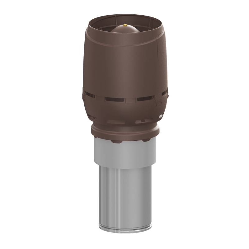Вентиляционный выход изолированный Vilpe 250C/ИЗ/450 FLOW XL, коричневый