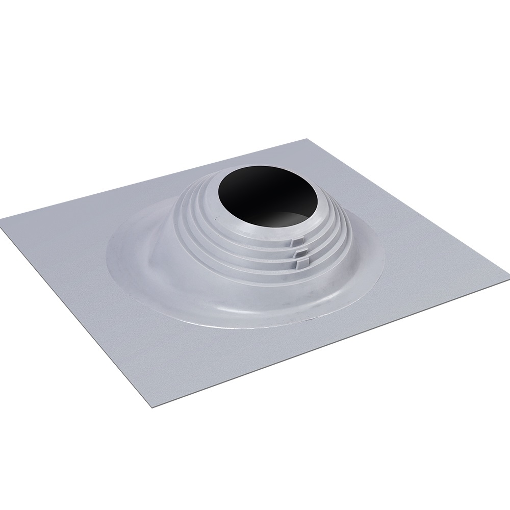 Проходной элемент MF CN угловой №3 (150-300мм) +240 силиконовый (металлический окрашенный фланец) серый