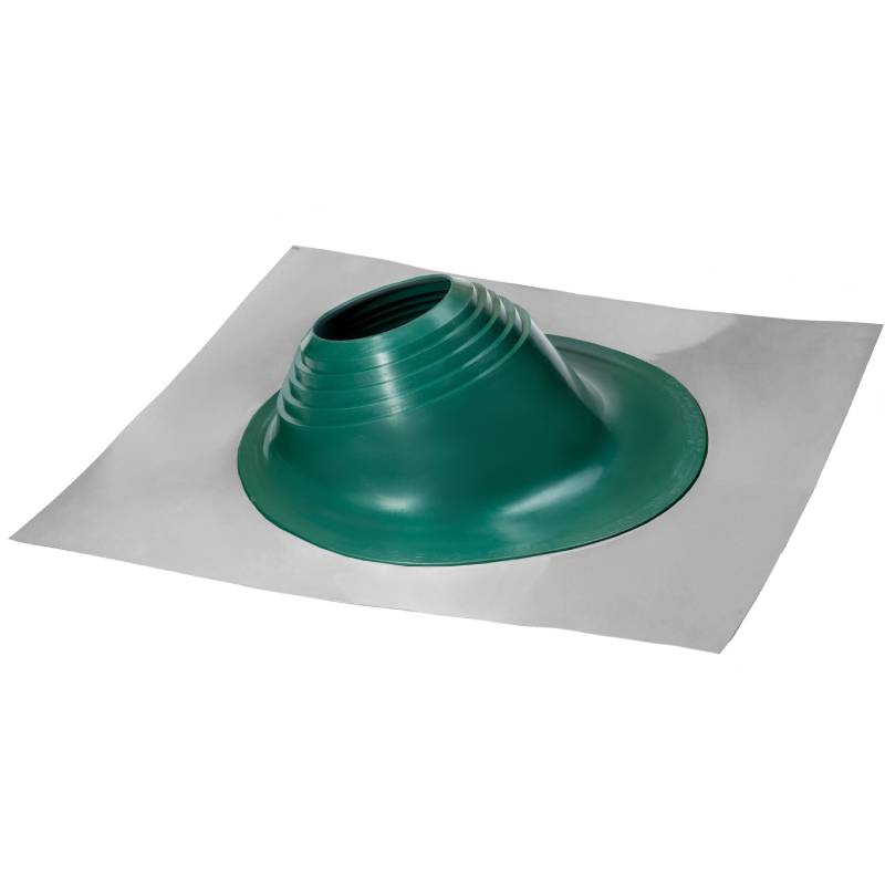 Проходной элемент MF угловой №2 (180-280мм) +185 EPDM (металлический неокрашенный фланец) зеленый