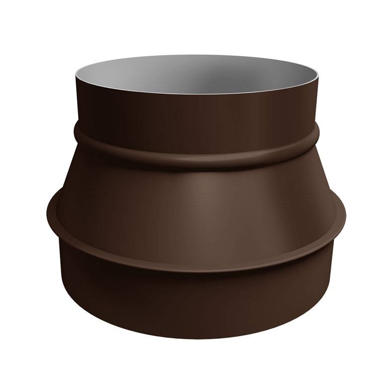 Переходник Gervent Ø 160/200мм оцинкованный коричневый