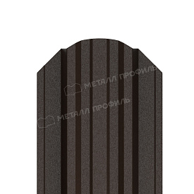 Штакетник металлический МП TRAPEZE-O 16,5х118 (VALORI-20-DarkBrown-0.5)