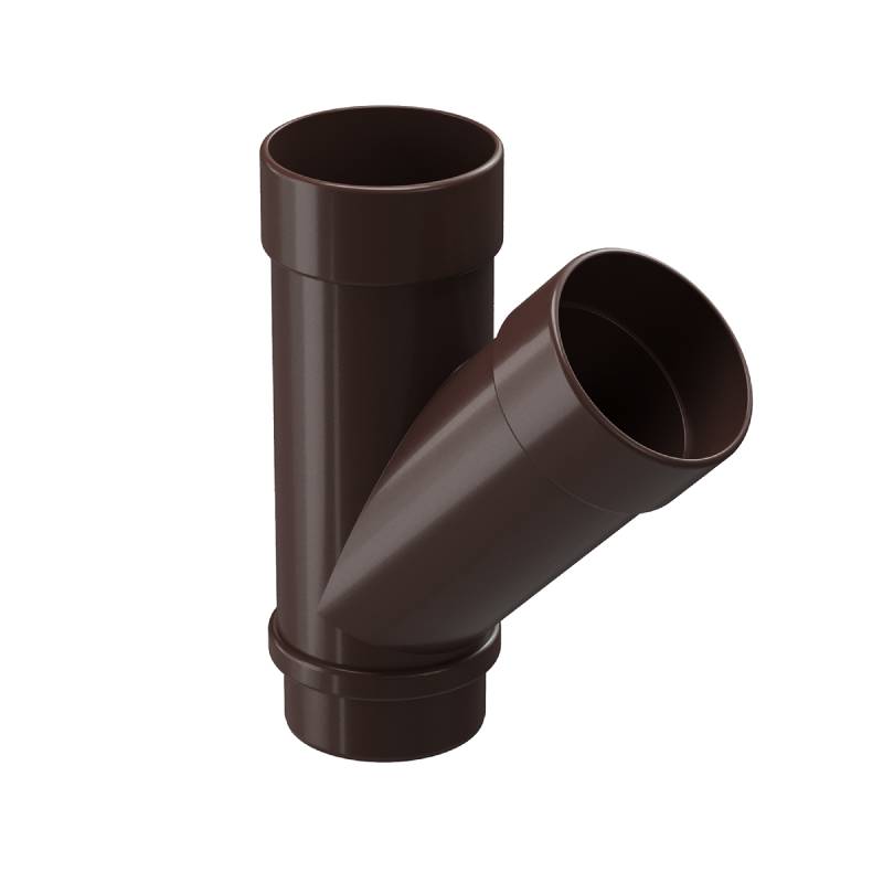 Тройник 45˚ Docke LUX, цвет шоколад Тройник 45˚ Docke LUX, цвет шоколад