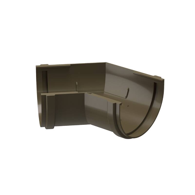 Угловой элемент желоба 135˚ Docke PREMIUM, каштан Угловой элемент желоба 135˚ Docke PREMIUM, каштан