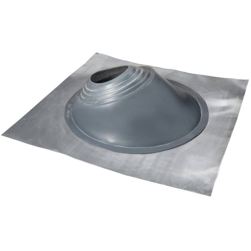 Проходной элемент MF угловой №3.1 (280-460 мм) +240 силиконовый (металлический неокрашенный фланец) серый