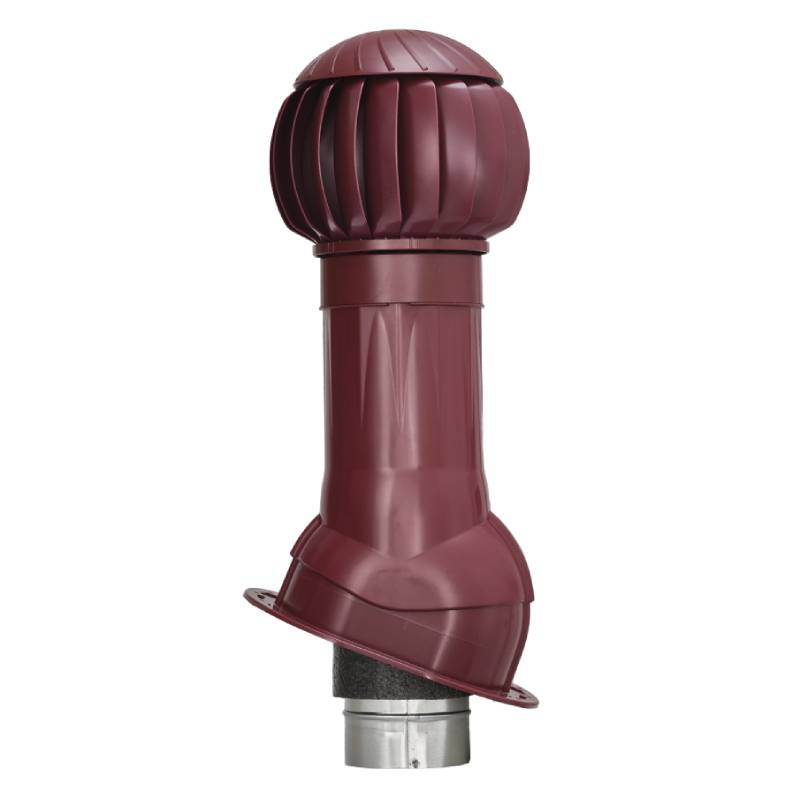 Комплект вентиляции Gervent для фальцевой кровли и гибкой черепицы изолированный 125/160мм бордовый Комплект вентиляции Gervent для фальцевой кровли и гибкой черепицы изолированный 125/160мм бордовый