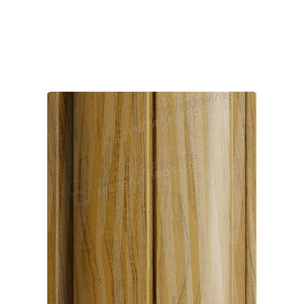 Штакетник металлический МП ELLIPSE-T 19х126 (ECOSTEEL_MA-01-Бразил. Вишня-0.5)