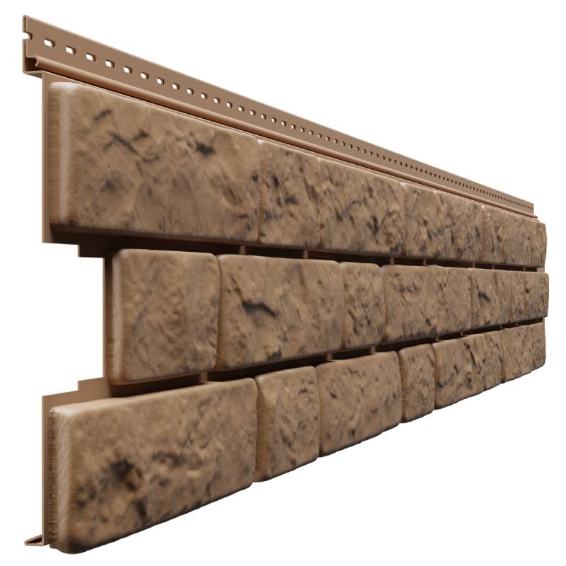 Сайдинг Docke LUX под камень, Bergart, фундук