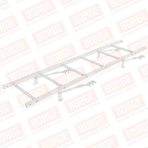 Лестница кровельная BORGE 1.8м, комплект, для черепичной кровли, сигнально-белый (RAL 9003)