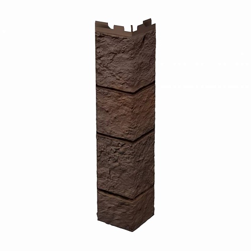 Угол наружный, Песчаник, Темно-коричневый