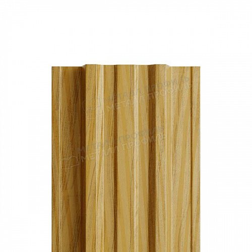 Штакетник металлический МП TRAPEZE-T 16,5х118 (ECOSTEEL_MA-01-Бразил. Вишня-0.5)