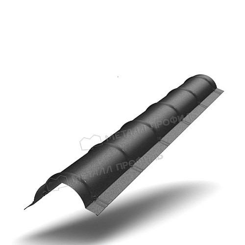 Планка конька круглого R110х2000 (VikingMP E-20-9005-0.5) Планка конька круглого R110х2000 (VikingMP E-20-9005-0.5)