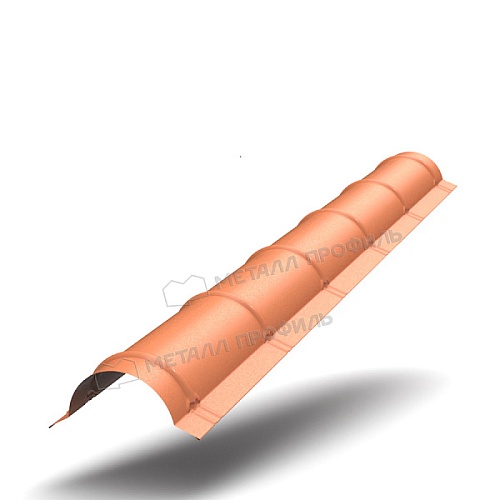 Планка конька круглого R110х2000 (VikingMP E-20-8004-0.5) Планка конька круглого R110х2000 (VikingMP E-20-8004-0.5)