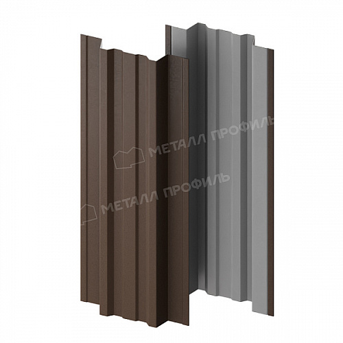 Штакетник металлический МП TRAPEZE-T 16,5х118 (VALORI-20-OxiBеige-0.5)