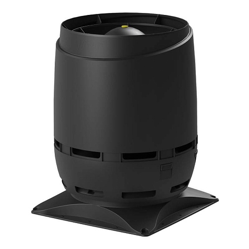 Выход вентиляционный Vilpe Flow 200S с основанием 400x400 черный Выход вентиляционный Vilpe Flow 200S с основанием 400x400 черный