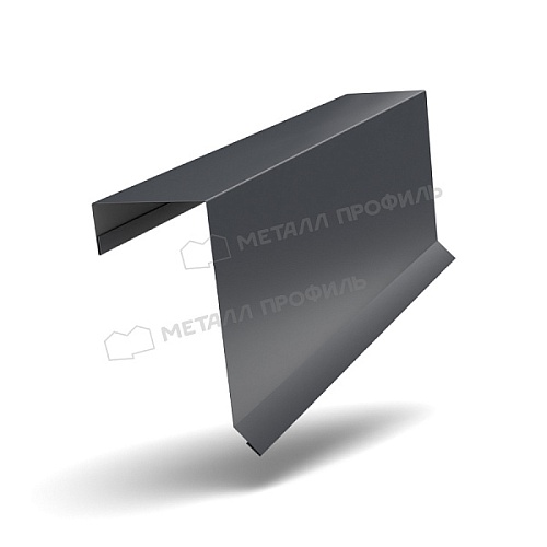 Планка торцевая кровельная FASTCLICK 65х130х2000 NormanMP (ПЭ-01-7024-0.5) Планка торцевая кровельная FASTCLICK 65х130х2000 NormanMP (ПЭ-01-7024-0.5)