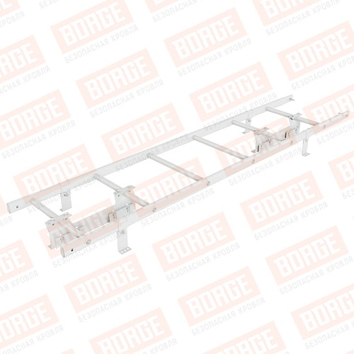Лестница кровельная BORGE 1.8м, комплект, для фальцевой кровли, сигнально-белый (RAL 9003)