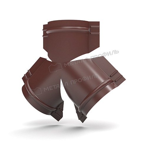 Y-образный тройник для круглого конька R110 NormanMP (ПЭ-01-RR32-0.5) Y-образный тройник для круглого конька R110 NormanMP (ПЭ-01-RR32-0.5)