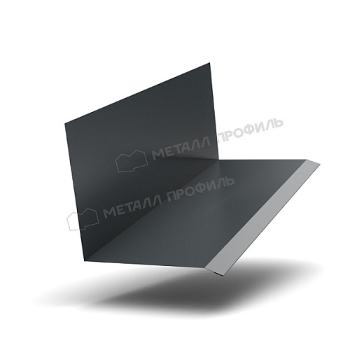 Планка примыкания верхняя к стене FASTCLICK 150х135х2000 NormanMP (ПЭ-01-7016-0.5) Планка примыкания верхняя к стене FASTCLICK 150х135х2000 NormanMP (ПЭ-01-7016-0.5)