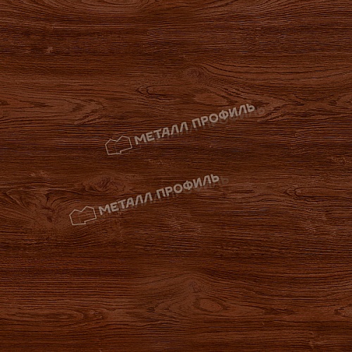 Планка конька круглого R110х2000 (ECOSTEEL-01-МореныйДуб-0.5)