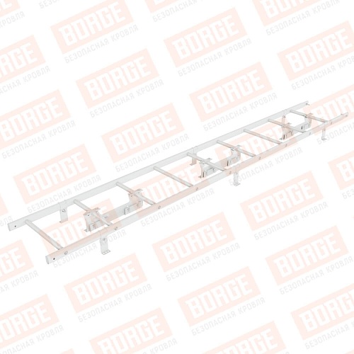 Комплект лестница кровельная BORGE 2.7м, для фальцевой кровли, сигнально-белый (RAL 9003)